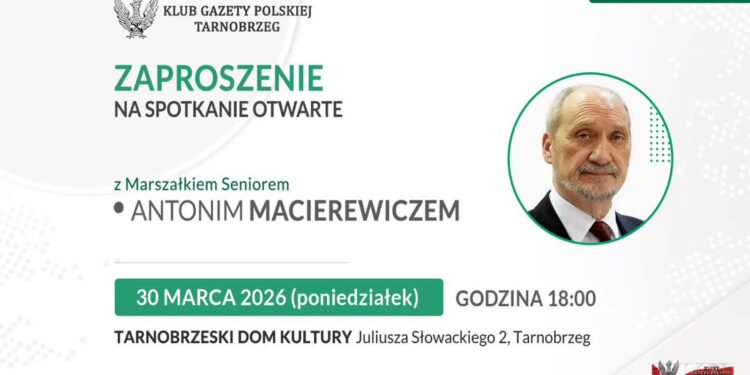 Tarnobrzeg. Otwarte spotkanie z Antonim Macierewiczem