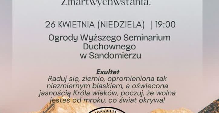 Sandomierz: „Droga Światła” po raz pierwszy w seminarynych ogrodach
