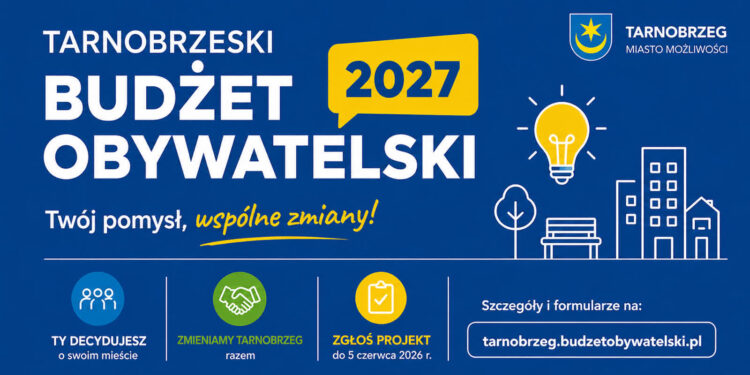 Tarnobrzeg. Zgłoś pomysł do budżetu obywatelskiego