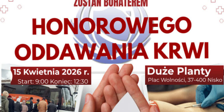 Nisko: Druga w tym roku zbiórka krwi na plantach już w środę