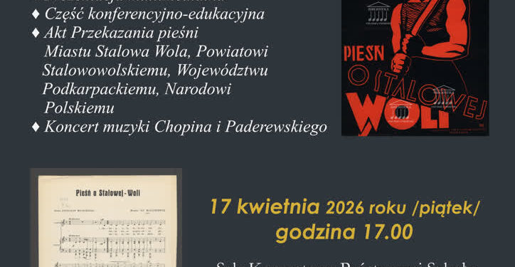 Stalowa Wola: Uroczyste przekazanie wspólnocie publicznej „Pieśni o Stalowej Woli”