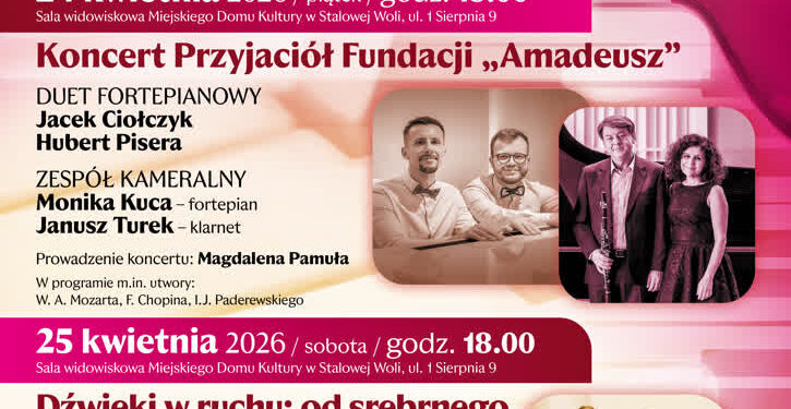 Stalowa Wola: Koncerty z okazji festiwalu „Dziesięć lat z Amadeuszem”