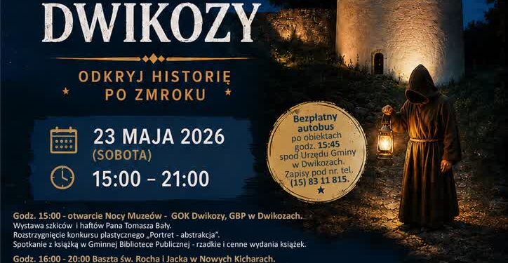 Dwikozy: I Noc Muzeów „Odkryj historię po zmroku” 23 maja