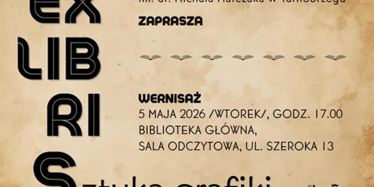 Tarnobrzeg. Ekslibrisy. Wystawa w bibliotece
