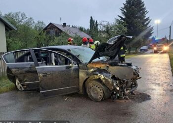 Grębów. Kierował samochodem mimo zakazu i spowodował kolizję