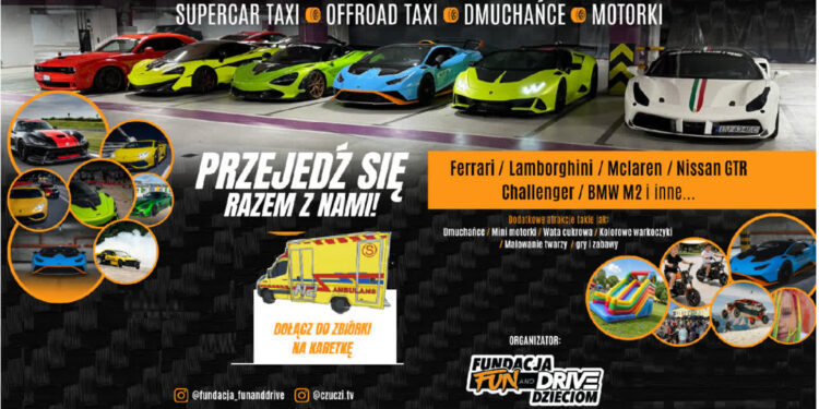 Nisko, Janów Lubelski, Leżajsk: Przejedź się Lamborghini, Ferrari, McLarenem – wesprzyj zakup karetki