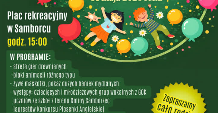 Samborzec: Gminny Dzień Dziecka w najbliższą niedzielę 31 maja