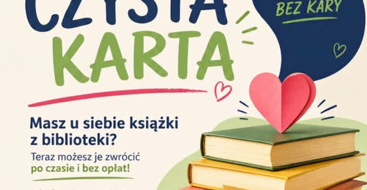 Stalowa Wola: Czysta Karta w MBP – oddaj książkę bez kary