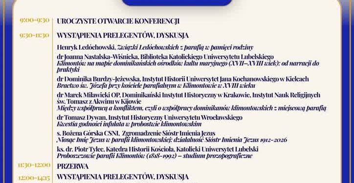 Klimontów: Ogólnopolska Konferencja Naukowa i jubileusz 400-lecia parafii świętego Józefa