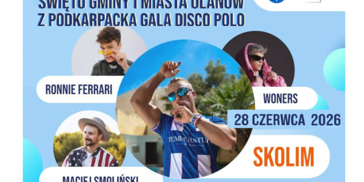 Ulanów: Święto miasta i gminy z Podkarpacką Galą Disco Polo. Gwiazdą wieczoru SKOLIM