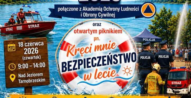 Tarnobrzeg. Rodzinny piknik i ćwiczenia służb nad Jeziorem Tarnobrzeskim