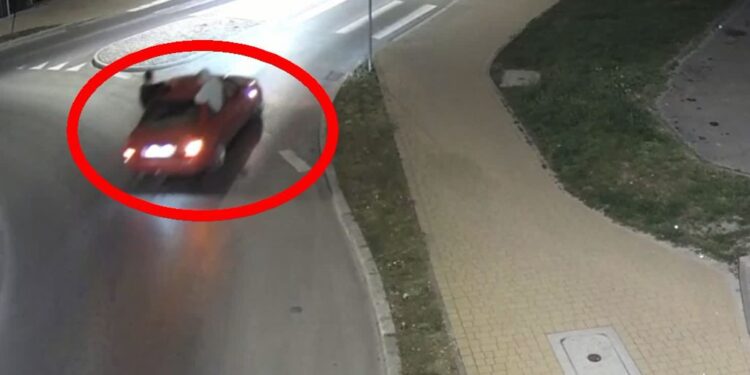 Sandomierz: Brawura 18-latka nagrana przez kamery. Stwarzał zagrożenie dla siebie i innych