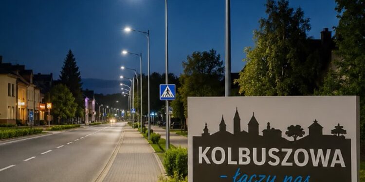 Kolbuszowa: Nowe oświetlenie w mieście nad Nilem…