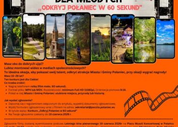 Połaniec: Nagraj film i wygraj nagrody! Rusza konkurs „Odkryj Połaniec w 60 sekund”