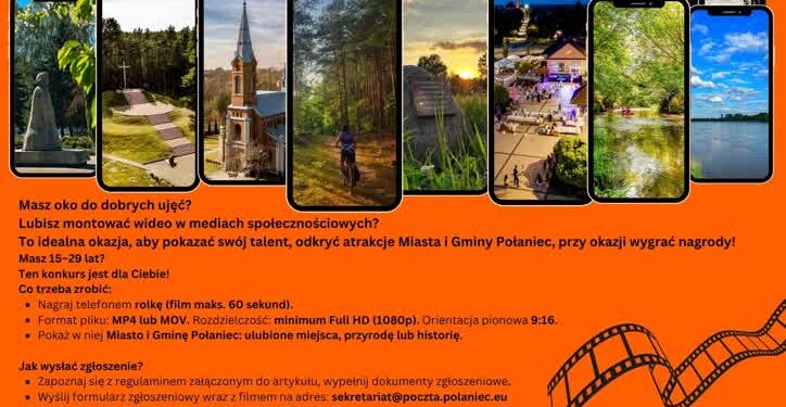 Połaniec: Nagraj film i wygraj nagrody! Rusza konkurs „Odkryj Połaniec w 60 sekund”