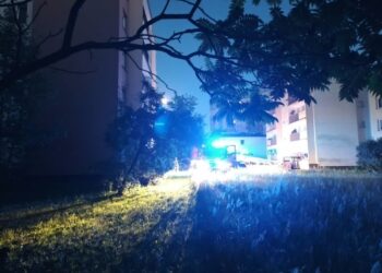 Tarnobrzeg. Pożar w bloku przy ulicy Zwierzynieckiej