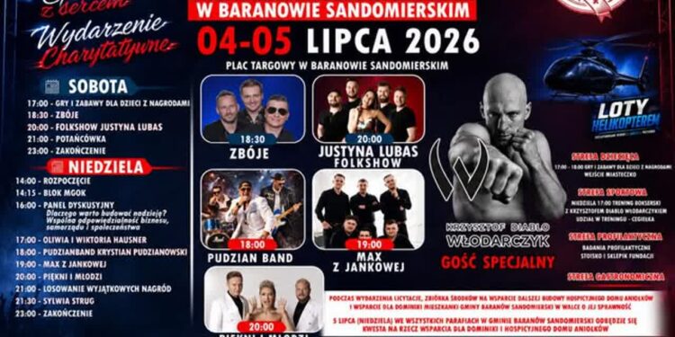 Baranów Sandomierski: „Anielskie Granie” 4 i 5 lipca