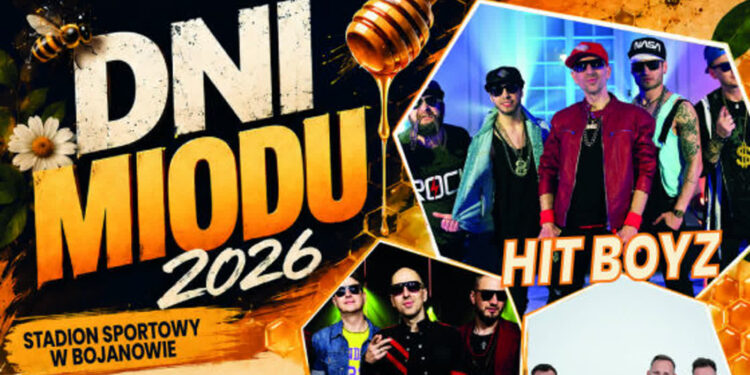 Bojanów: Dni Miodu z Zenkiem i Akcentem oraz zespołami MIG, Tacy Sami i Hit Boyz