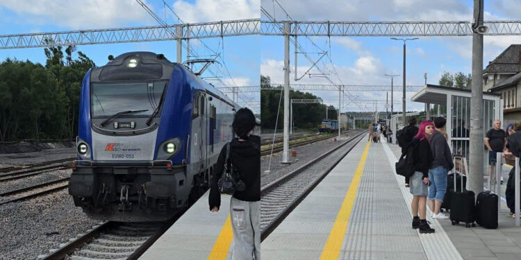 Tarnobrzeg. Pierwszy skład odjechał. Nie wszyscy mieli tyle szczęścia