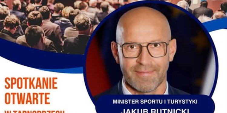 Tarnobrzeg. Otwarte spotkanie z ministrem sportu Jakubem Rutnickim