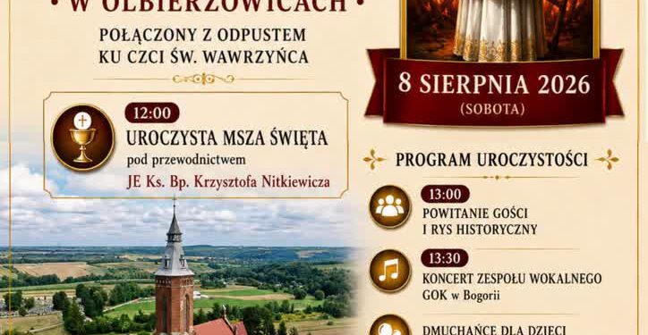 Olbierzowice. 700-lecie parafii św. Wawrzyńca.