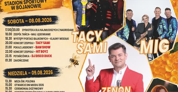 Bojanów: Dni Miodu 2026. Zaproszenie na wyjątkowy weekend!