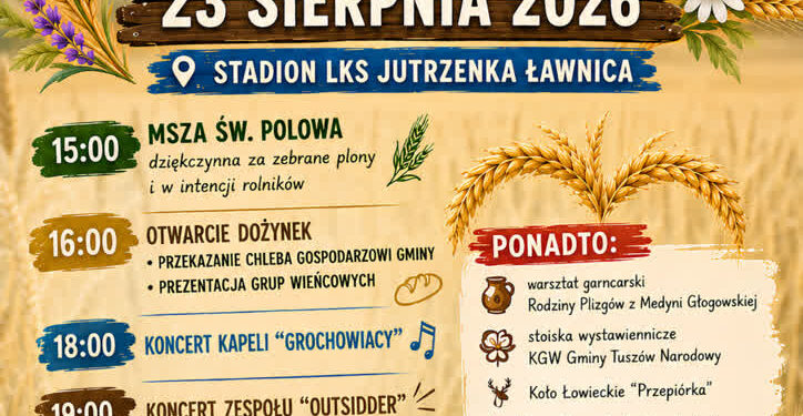 Mielec: Dożynki Gminy Tuszów Narodowy 2026