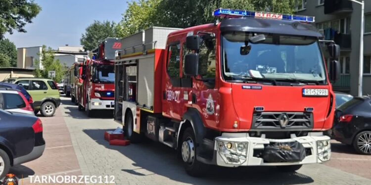 Tarnobrzeg. Pożar w bloku przy ulicy Bolesława Prusa