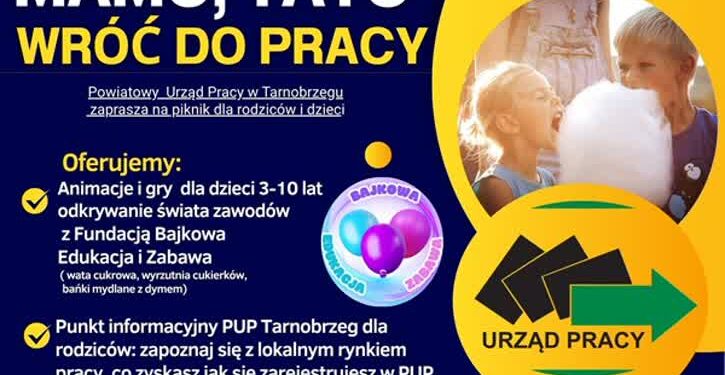Tarnobrzeg. „Mamo, tato – wróć do pracy”. Piknik przed starostwem