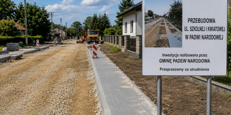 Padew Narodowa: Przebudowa ulic Szkolnej i Kwiatowej