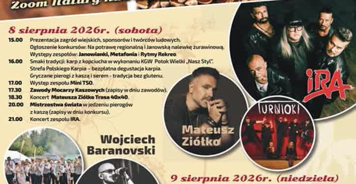 Janów Lubelski: Dwa dni smaków i muzyki – XXIII Festiwal Kaszy „Gryczaki”