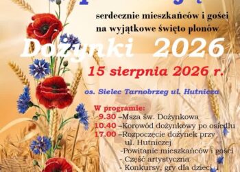 Tarnobrzeg: Dożynki 2026 na tarnobrzeskim Sielcu. Będzie korowód, konkursy i zabawa