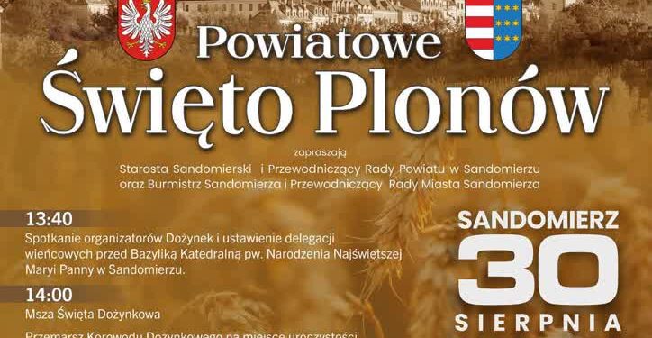 Sandomierz: Ania Dąbrowska gwiazdą powiatowego święta plonów