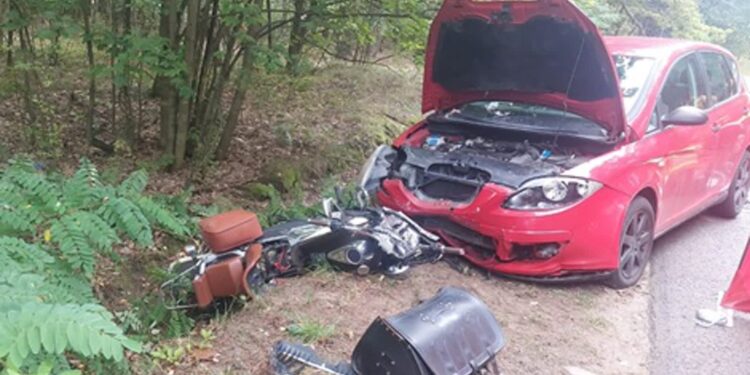 Gmina Baranów Sandomierski. Śmiertelny wypadek w Knapach. Nie żyje 73-letni motocyklista