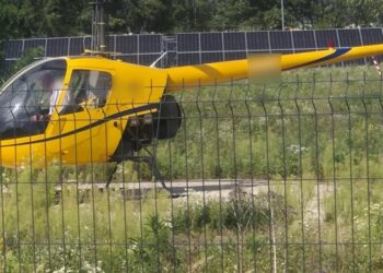 Tarnobrzeg: Policjanci wyjaśniają okoliczności zdarzenia z udziałem śmigłowca. Apel do świadków