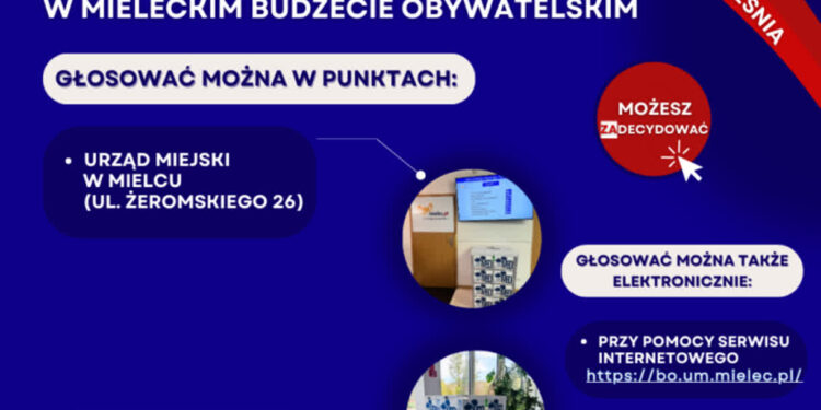 Mielec: Mielczanie zdecydują, na co wydać miejskie pieniądze