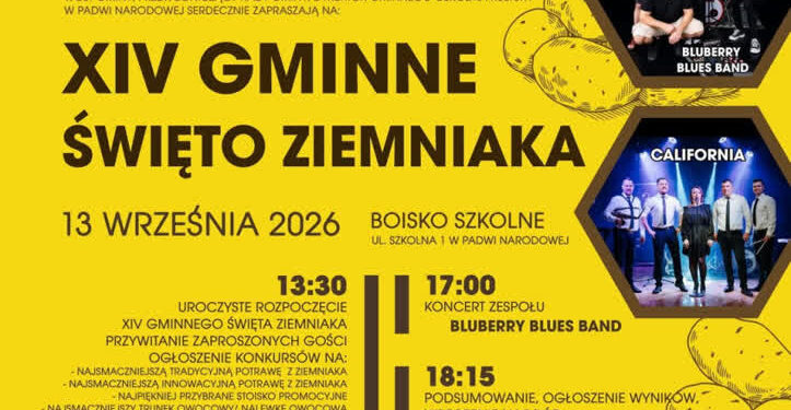 Padew Narodowa: Zapraszamy na XIV Gminne Święto Ziemniaka PATRONAT