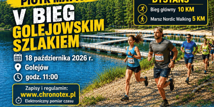 Golejów: 18 października V Bieg Golejowskim Szlakiem.