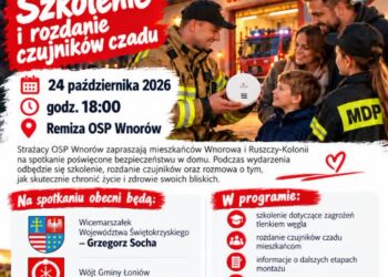 Wnorów: Darmowe czujniki czadu i profesjonalne szkolenie z bezpieczeństwa