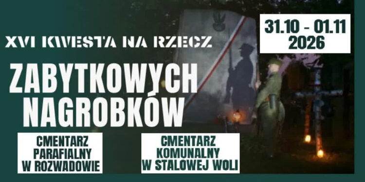 Stalowa Wola: Po raz 16. będą kwestować na rzecz zabytków rozwadowskiego cmentarza