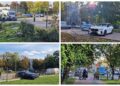 Tarnobrzeg. Volvo uderzyło w trzy auta. Chwilę później doszło do potrącenia