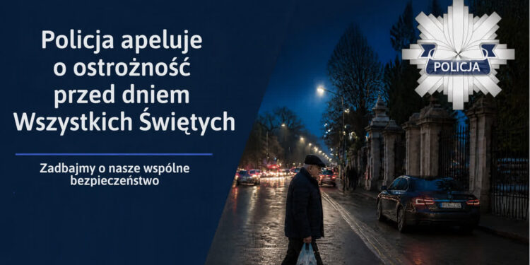 Stalowa Wola: Policja apeluje o ostrożność przed dniem Wszystkich Świętych