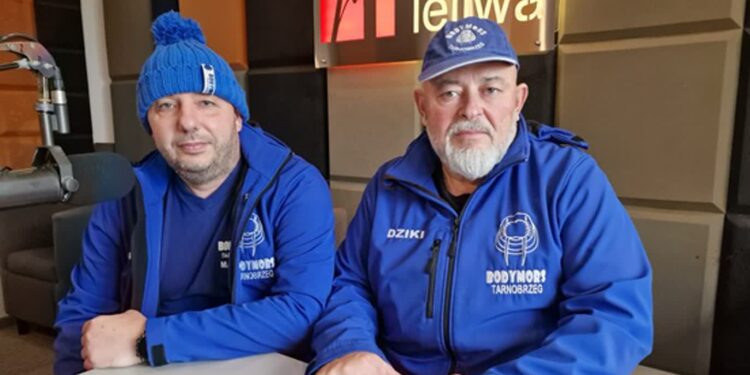 Rozmowa. Wiceprezes KS Bodymors Tarnobrzeg Mariusz Myszkowski oraz przedstawiciel klubu Andrzej Wartoń