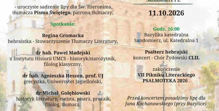 Sandomierz: Weekend pełen literatury, historii i muzyki, który połączy Sandomierz, Czarnolas, a nawet… brytyjskie Doncaster