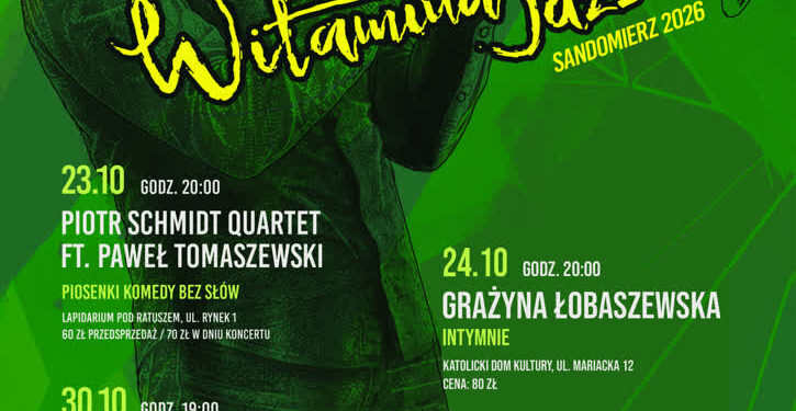Sandomierz: Jazzowa jesień w Sandomierzu. Trwa festiwal „Witamina Jazz”