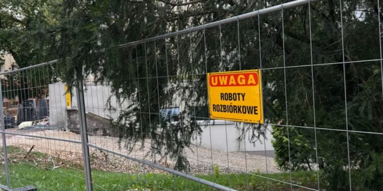 Mielec: Trwa remont budynku Samorządowego Centrum Kultury.