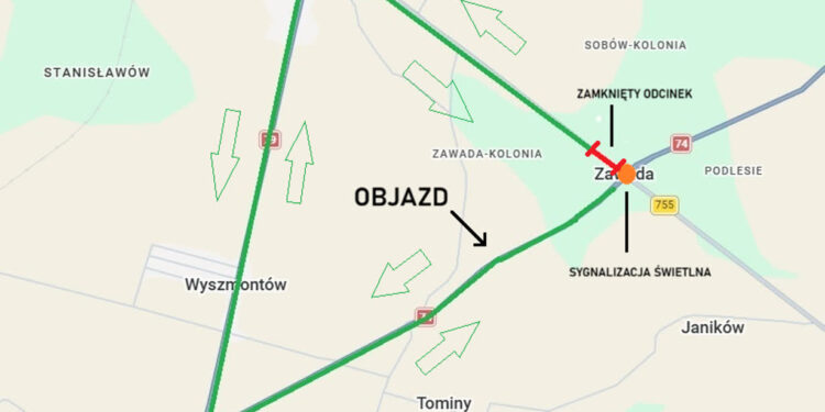 Ożarów: Nowe rondo na obwodnicy Ożarowa. Kierowców czekają utrudnienia